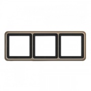 Рамка 3-ая Jung CD 500 Золотая бронза