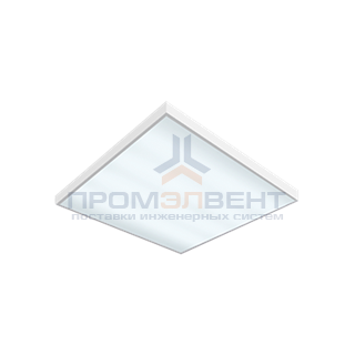 Светодиодный светильник "ВАРТОН" офисный встраиваемый/накладной 595*595*50мм 27 ВТ 6500К диммируемый 1-10