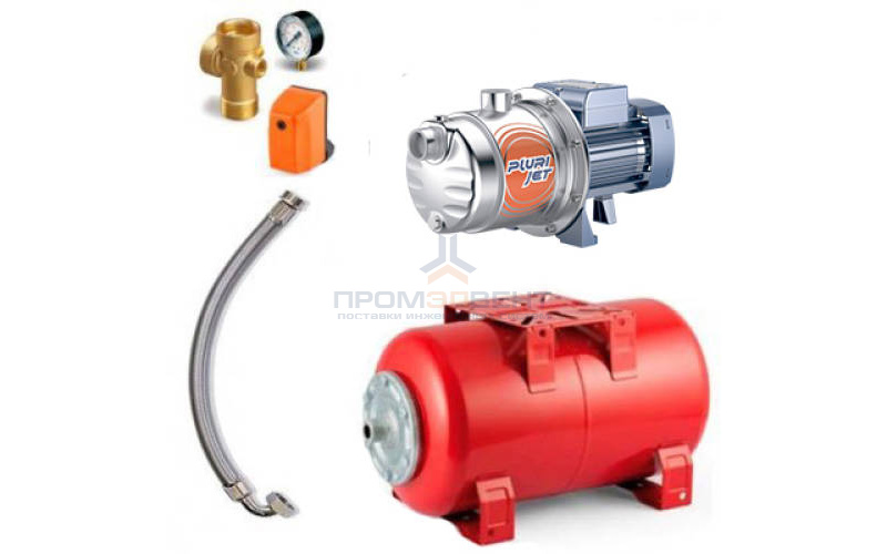 Насосная станция Pedrollo HYDROFRESH PLURIJETm 3/100-N-24 CL - 0,55 кВт (Qmax 120 л/мин, с/х)