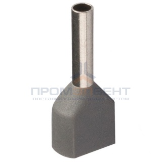 Наконечник штырьевой втулочный изолированный НШвИ(2) 0,75-8 (уп.100шт) КВТ