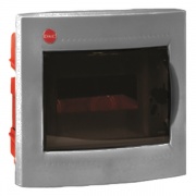 Модульный щиток встраиваемый, 8 мод, IP40, цвет серый RAL 7035