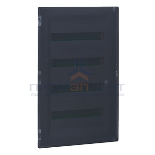 Распределительный щиток Legrand Practibox3 в нишу на 72 модуля с клеммниками N+PE, прозрачная дверь